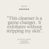 Positive review of Alivio Wellness Glycolic Facial Cleanser, praising its gentle exfoliation without drying the skin.
